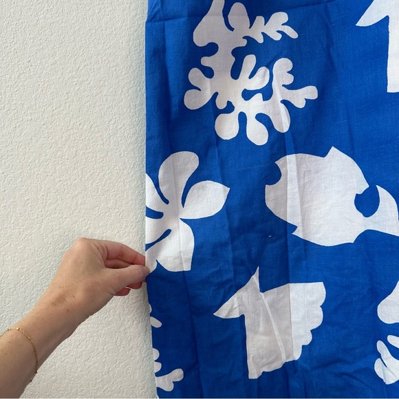 Tuckernuck V Neck Ruffle Floral Midi Dress SZ M - Picture 4 of 7